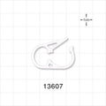 Pinch Clamp, White - Fits 0.248 inch - 0.275 inch OD Tubing (6.3 mm - 7 mm) - 13607