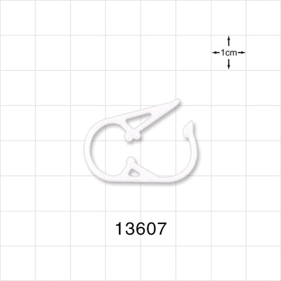 Pinch Clamp, White - Fits 0.248 inch - 0.275 inch OD Tubing (6.3 mm - 7 mm) - 13607