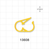 Pinch Clamp, Yellow - Fits 0.248 inch - 0.275 inch OD Tubing (6.3 mm - 7 mm) - 13608