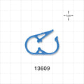 Pinch Clamp, Blue - Fits 0.248 inch - 0.275 inch OD Tubing (6.3 mm - 7 mm) - 13609
