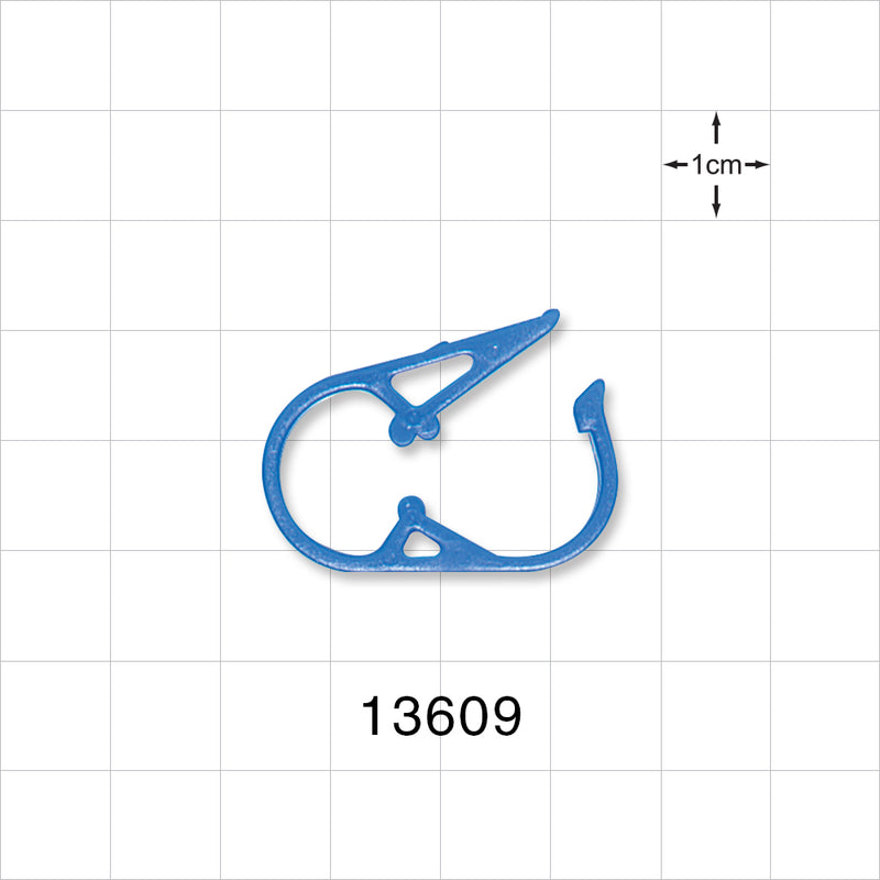 Pinch Clamp, Blue - Fits 0.248 inch - 0.275 inch OD Tubing (6.3 mm - 7 mm) - 13609