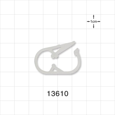 Pinch Clamp, Natural - Fits 0.248 inch - 0.275 inch OD Tubing (6.3 mm - 7 mm) - 13610