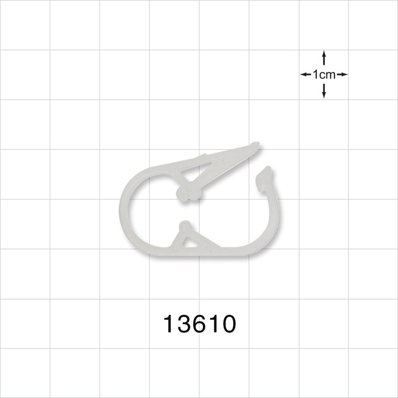 Pinch Clamp, Natural - Fits 0.248 inch - 0.275 inch OD Tubing (6.3 mm - 7 mm) - 13610