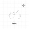 Pinch Clamp, White - Fits 0.248 inch - 0.275 inch OD Tubing (6.3 mm - 7 mm) - 13611