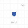 Male Luer Cap, Non-Vented, Blue -  - 13614