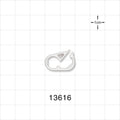 Pinch Clamp, White - Fits 0.059 inch - 0.102 inch OD Tubing (1.5 mm - 2.6 mm) - 13616