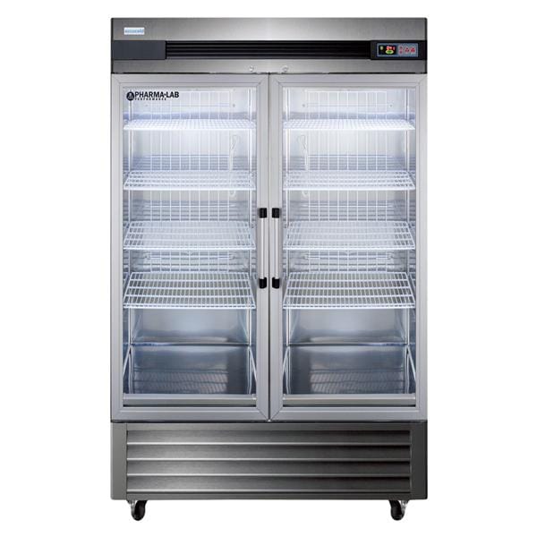 Felix Storch (Summit) Accucold Laboratory Refrigerator 49 Cu Ft 2 Glass Doors 2 to 10C Each - ARG49ML