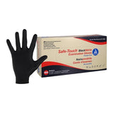 Dynarex Corporation -SafeTouch Nitrile Exam Gloves Medium Black Non-Sterile, 10 BX/CA 2522