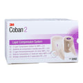 3M Medical Products -Coban Compression System Wrap Polyester/Polyurethane 2"x1.3yd/2"x3yd Beige/Tan 8Kt/Case 2092