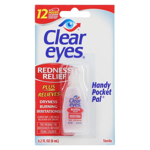 Medtech Products Clear Eyes Redness Relief Drops 6ml/Bottle, 48 BT/CA - 106254122A