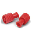 Truecare Biomedix -Luer Locking Cap Red With Multi-Function Syringe Cap/Tubing Cap Sterile Disposable Individual Package 100/Box TCBCOMBICAP
