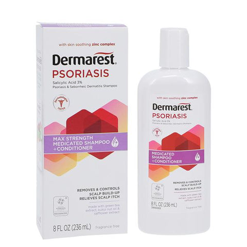 Medtech Products Dermarest Psoriasis Medicated Shampoo/Conditioner 8oz/Bottle, 24 BT/CA - 073020A
