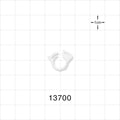Securing Clamp - Fits 1/4 inch OD Tubing (0.25 inch, 6.35 mm) - 13700