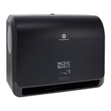 Georgia Pacific -Pacific Blue Ultra Automatic Towel Dispenser Black Plastic Wall Mount Push-Button Lock Each 54518