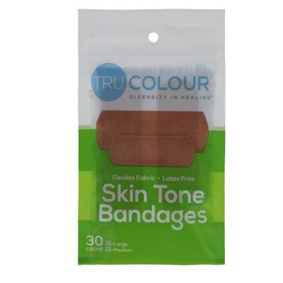 Tru-Colour Products, LLC -Bandage Cotton/Fabric Large Olive/Moderate Brown Sterile 30/Bag, 50 BG/CA TCB101