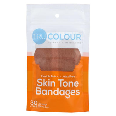 Tru-Colour Products, LLC -Bandage Cotton/Fabric Large Brown/Dark Brown Sterile 30/Bag, 50 BG/CA TCB121
