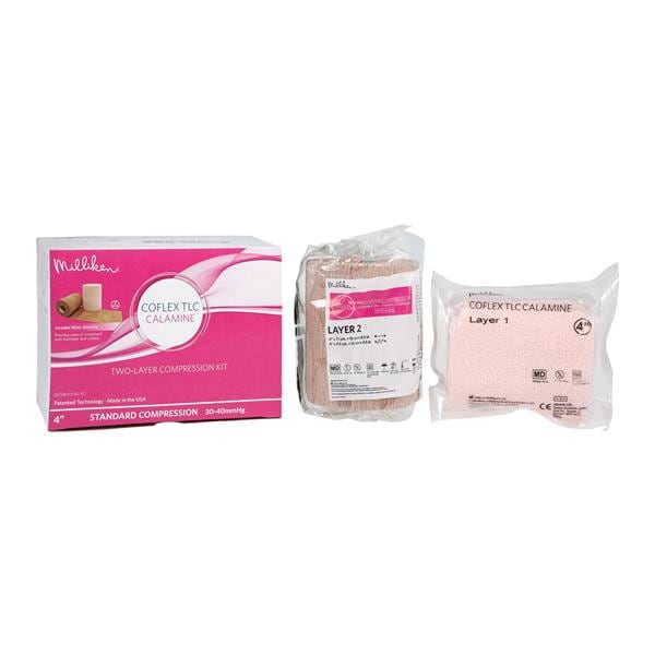 Andover Coated Products -CoFlex Compression Bandage Foam/Elastic 4" White/Beige 8/Case 8840UBC-SC