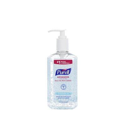 Gojo Industries Inc -Purell Advanced Gel Sanitizer 12 oz Pump Bottle 70% Ethyl Alcohol Each, 12 EA/CA 3659-12