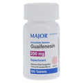 Major Pharmaceuticals Guaifenesin IR Tablets 200mg 100/Bottle - 238163