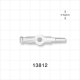 1-Way Stopcock, Female Luer Lock, Male Luer Slip - 200 psi - 13812