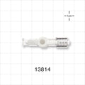 1-Way Stopcock, Female Luer Lock, Swivel Male Luer Lock - 200 psi - 13814