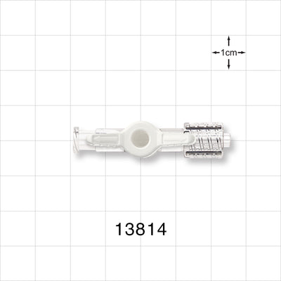 1-Way Stopcock, Female Luer Lock, Swivel Male Luer Lock - 200 psi - 13814