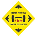 Alco Sales & Service Co. Please Practice Social Distancing Sign Each - 85791-3