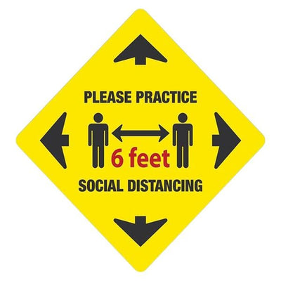 Alco Sales & Service Co. Please Practice Social Distancing Sign Each - 85791-3