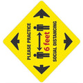Alco Sales & Service Co. Please Practice Social Distancing Sign Each - 85791-2