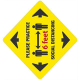 Alco Sales & Service Co. Please Practice Social Distancing Sign Each - 85791-2