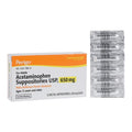 Perrigo Pharmaceuticals Acetaminophen Pain Reliever/Fever Reducer Suppository 650mg 12/Box - 4023800