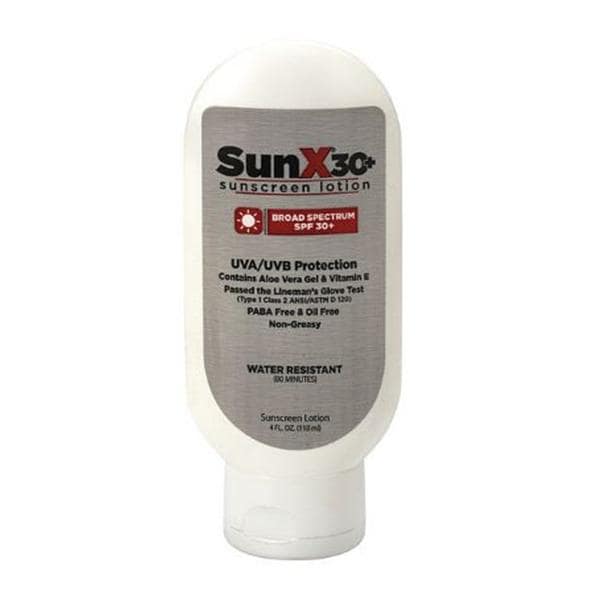 Cortex Products SunX Lotion Sunscreen 4oz Water Resistant 12/Case - 18-204-001
