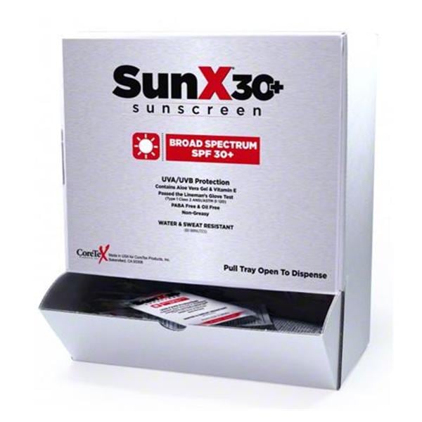 Cortex Products Lotion Sunscreen .25oz Packet Water Resistant 25/Box - 18-325-001