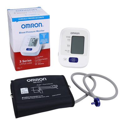 Omron Healthcare, Inc. -3 Series Blood Pressure Monitor Pocket Black/White Upper Arm Digital Display Each, 10 EA/CA BP7100