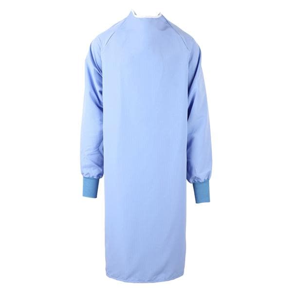 Fashion Seal Apron Gown Unisex X-Large Ceil Blue All-Barrier Fabric Fluid Resistant Non Reversible Each - 526-XL