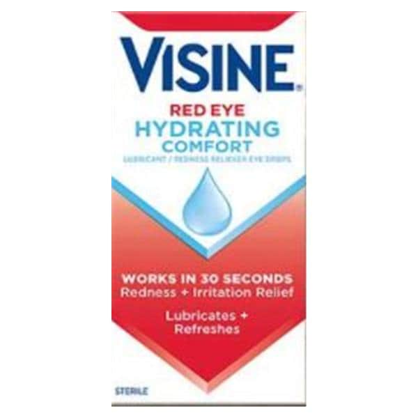 Johnson & Johnson Consumer Visine Red Eye Drops 0.5oz/Bottle, 36 BT/CA - 524938400