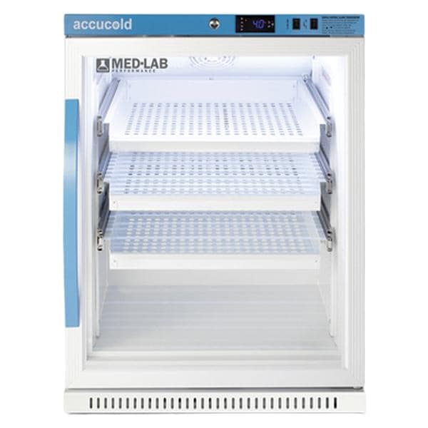 Felix Storch (Summit) Accucold Medical/Laboratory Refrigerator 6 Cu Ft Glass Door 2 to 10C Each - ARG6MLDR