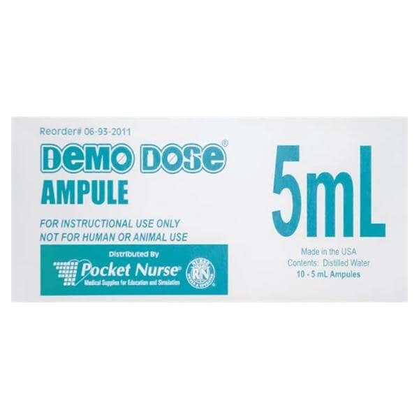 Nasco Healthcare, Inc Demo Dose Instruction Only Simulated Ampule 100/Bx - PN01098