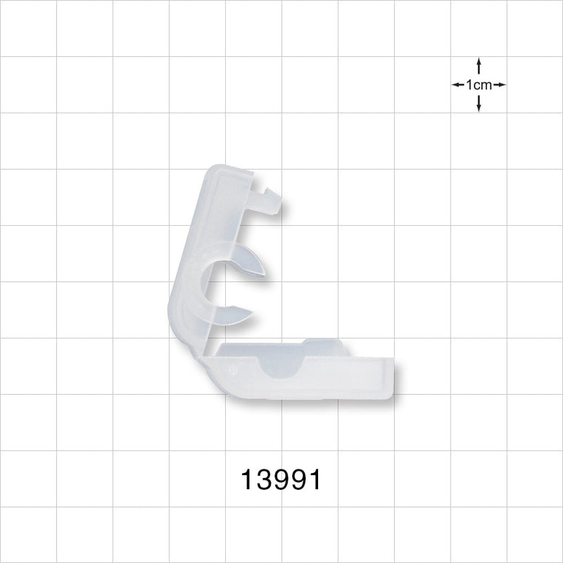 Pinch Clamp, Non-reopening, Natural - Fits 0.25 inch - 0.315 inch OD Tubing (6.4 mm - 8 mm) - 13991