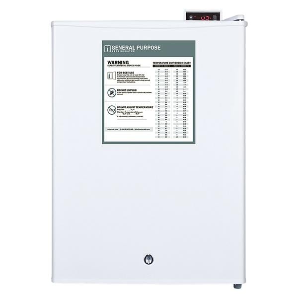 Felix Storch (Summit) Accucold General Purpose Refrigerator 2.4 Cu Ft 1 to 10C Each - FF28LWHGP