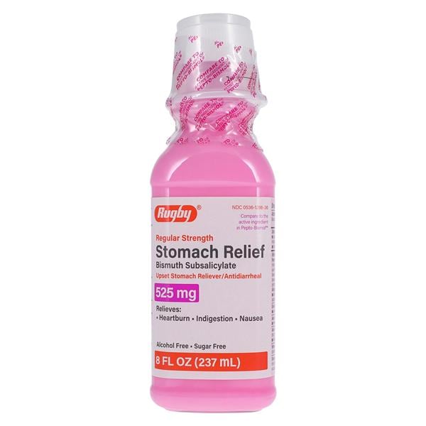 Major-Rugby Pharmaceuticals Pink Bismuth Oral Suspension 262mg 8oz/Bottle - 371021