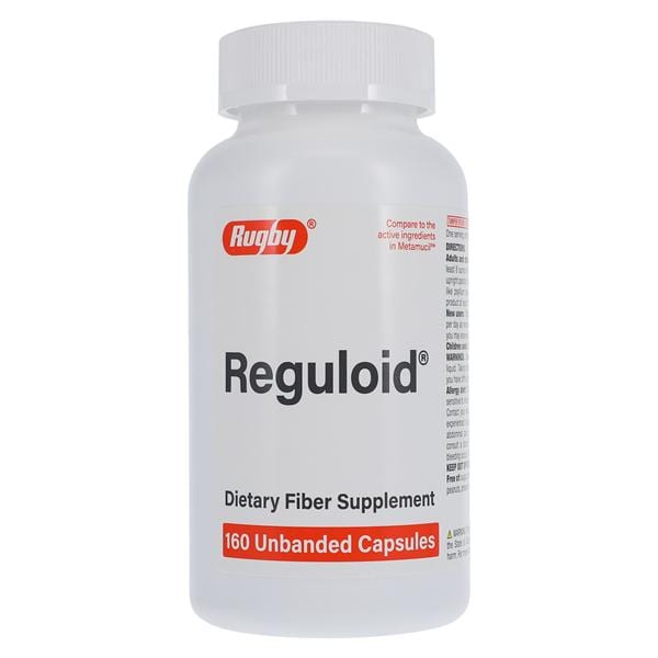 Major-Rugby Pharmaceuticals Psyllium Husks Fiber Capsules 160/Bottle - 370706