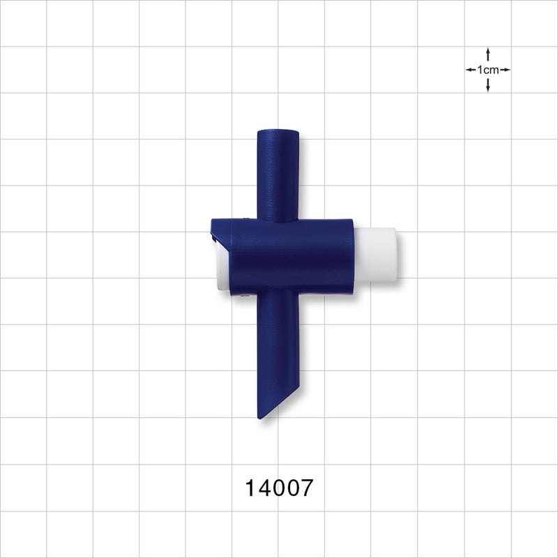 Drain T Valve - 0.363 inch x 0.287 inch (9.2 mm x 7.3 mm) - 14007