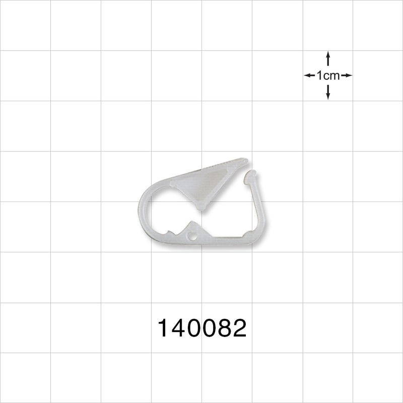 Pinch Clamp, White - Fits 0.118 inch OD Tubing (3 mm) - 140082