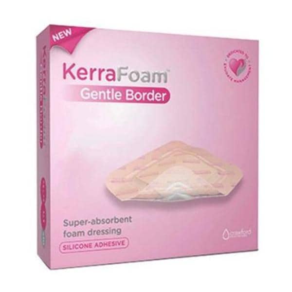 3M Medical Products KerraFoam Foam Foam Dressing 3x3" Square Silicone Adhesive Super Absorbent, 10 CR/CA - CWL1010