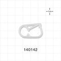 Pinch Clamp, White - Fits 0.218 inch OD Tubing (5.5 mm) - 140142