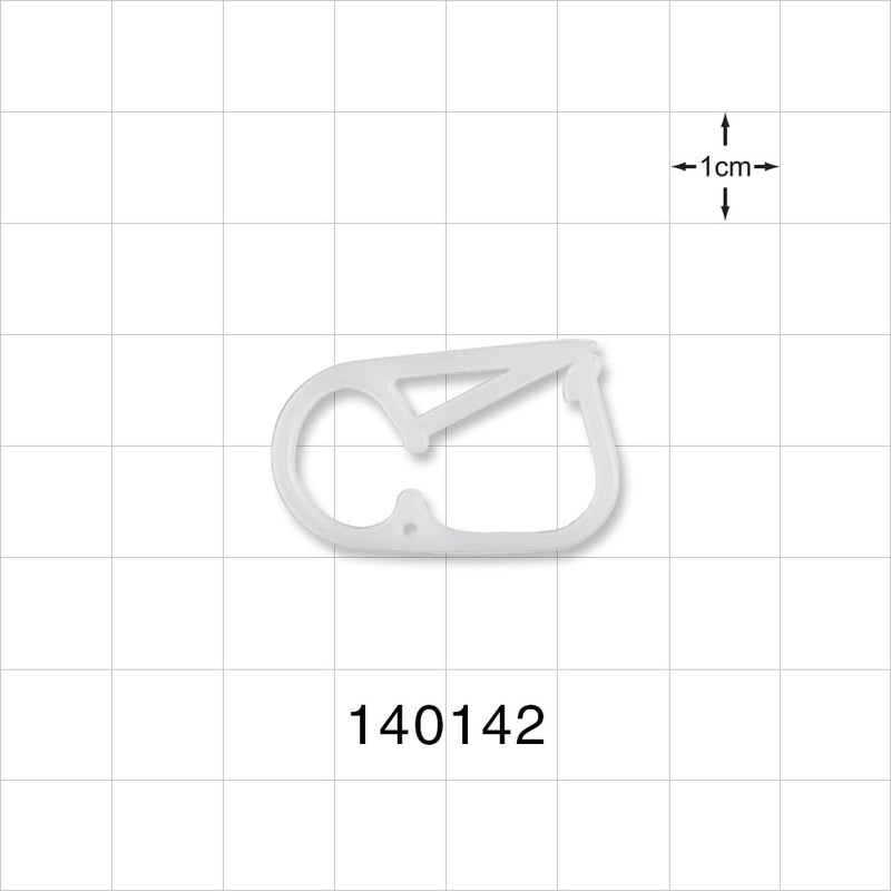 Pinch Clamp, White - Fits 0.218 inch OD Tubing (5.5 mm) - 140142