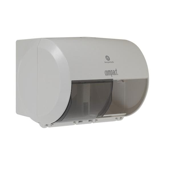 Georgia Pacific -Compact Bathroom Tissue Dispenser White Plastic Each 56797A