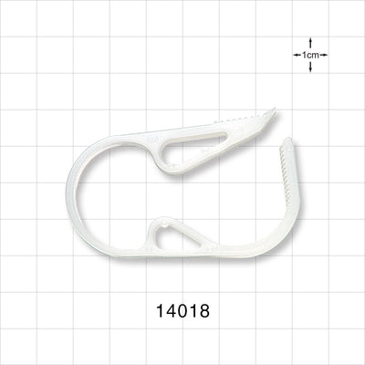 Pinch Clamp, Ratchet-Style, Natural - Fits 0.7 inch OD Tubing (17.8 mm) - 14018
