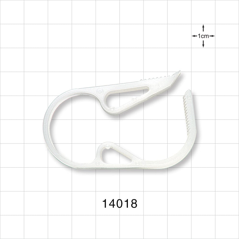 Pinch Clamp, Ratchet-Style, Natural - Fits 0.7 inch OD Tubing (17.8 mm) - 14018